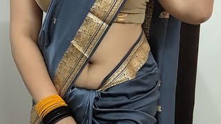 Saree draping  Draping style  Silk saree draping  sareedraping [upl. by Nylannej401]