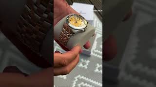 Venezianico Nereide Aureo Gold Dial unboxing Another stunning watch from the brand [upl. by Venezia]