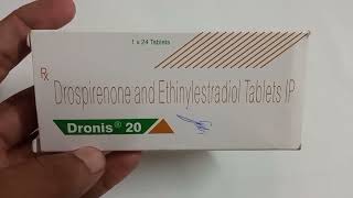 Dronis 20 Tablet  Drospirenone amp Ethinylestradiol Tablet ip  Dronis 20 mg Tablet Uses Dosage Hindi [upl. by Yance]