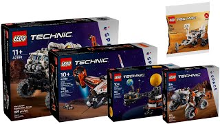 All LEGO Technic Space sets 2024 CompilationCollection Speed Build [upl. by Bonnette]