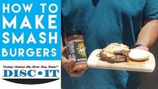 Best Smash Burger Recipe Cooked On A Gas Grill  DISCIT [upl. by Lavud]