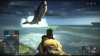 How To Find the Giant Shark in Battlefield 4 [upl. by Latsyrc]