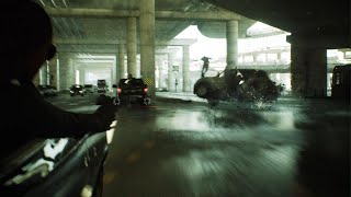 The Matrix Awakens An Unreal Engine 5 Experience  Bug An NPCs car clipped through [upl. by Ellekcir670]