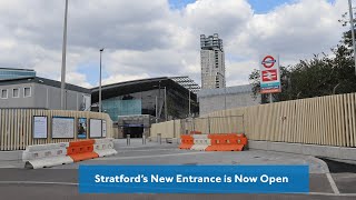 Stratfords Station New Entrance  Gibbons Road  Now Open [upl. by Nimaynib]