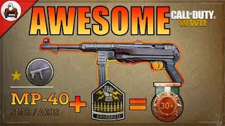 Armored MP40 with Suppressor is Amazing  CoD WW2  Aachen Ground War [upl. by Niotna]