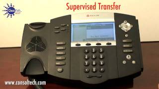 Polycom User Demo  Transferring Calls [upl. by Ahsata]