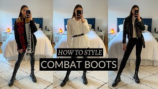 HOW TO STYLE COMBAT BOOTS  feat 5 AutumnWinter Outfits 2020 [upl. by Leahicm]