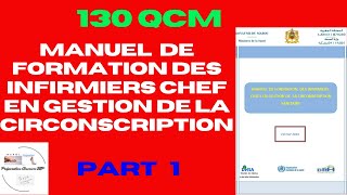 1  Manuel de formation des infirmiers chef en gestion de la circonscription  130 QCM [upl. by Ginni]