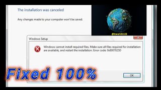 How to Fix Windows Error Code 0x8007025D windows error window10 fixerror fix microsoft win7 [upl. by Leblanc503]