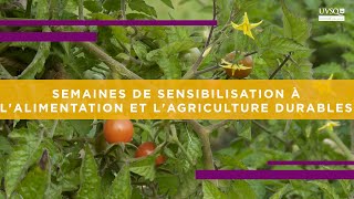 Semaines de sensibilisation à lalimentation et lagriculture durables à lUVSQ [upl. by Norse]