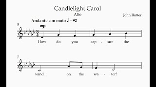 Alto  Candlelight Carol [upl. by Artek]