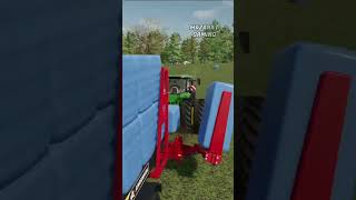 Self loading bale trailer  Farming Simulator 22 [upl. by Lahcim]