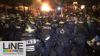 Surveillants pénitentiaires bloquent la prison de Fresnes  Fresnes 94  France 29 septembre 2016 [upl. by Bickart]