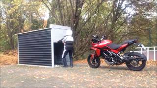 Motorradgarage Garage BIKE BOX by gromparts [upl. by Valerlan]