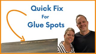 How to Fix Glue Spots Under Stain First Option [upl. by Enilorac]