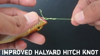 THE QUICKEST WAY TO TIE A HALYARD HITCH KNOT [upl. by Dinin123]