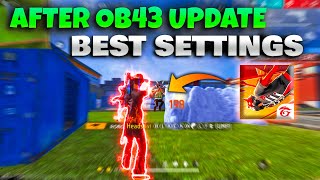 Free Fire OB43 Update Best Settings Sensitivity  Get MORE Headshots with these settings [upl. by Noneek261]