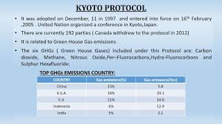 Environmental programmes and policies  Kyoto Protocol Montreal Protocol  Brundtland commission [upl. by Happ]