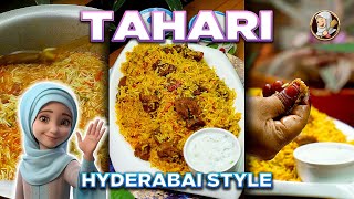 Tahari Hyderabadi Style recipe food [upl. by Nagaek843]