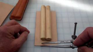 Making a simple leather cigar case [upl. by Hsinam125]