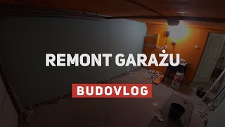 Remont quotorangowegoquot garażu  płyty gipsowe wylewka nowe oświetlenie [upl. by Maeve]