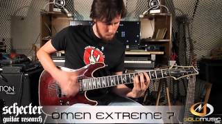 SCHECTER OMEN EXTREME 7 DEMO BY MAURO PAGANELLI [upl. by Montana]