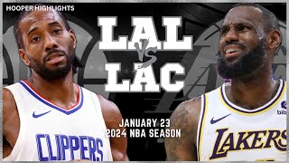 Los Angeles Lakers vs LA Clippers Full Game Highlights  Jan 23  2024 NBA Season [upl. by Allimrac233]