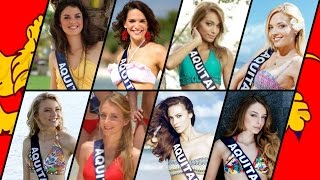 PALMARES DES REGIONS Miss Aquitaine 20102017 👸 [upl. by Nnaul]