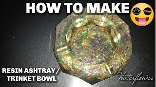 How To Make Resin Ashtray Trinket Bowl [upl. by Ohl]