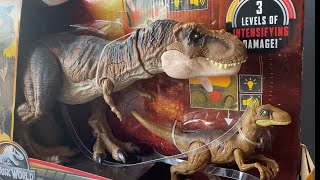 NEW FINAL CLASH PACK RARE JURASSIC WORLD EPIC ATTACK TYRANNOSAURUS REX VS VELOCIRAPTOR UNBOXING [upl. by Balbur555]