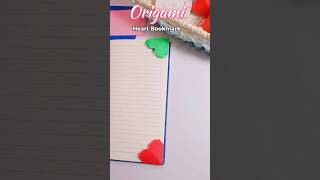 Diy Origami heart Bookmar art diy aesthetic creative papercrafts diybookmark [upl. by Danelle900]