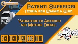 Patente C D E Variatore di anticipo delliniezione nei motori Diesel [upl. by Adnouqal]