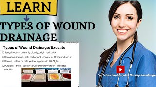 ►Types of Wound Drainage I Everyday Nursing Knowledge [upl. by Yelsgnik936]