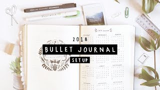 My 2018 Bullet Journal Setup [upl. by Loftis]