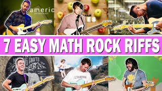 7 Essential Beginner Math Rock  Midwest Emo Riffs [upl. by Elrahc]