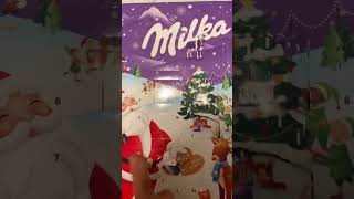 Opening Milka Chocolate Advent Calendar  ASMR themerkelsfamily asmr milkachocolate [upl. by Gnolb]