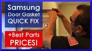 How To Replace A Samsung Refrigerator Door Gasket  DIY Video [upl. by Atarman495]