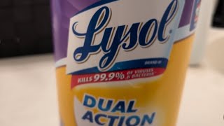 Lysol Dual Action Cleaning Wipes Product Review [upl. by Opportina]