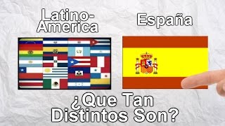 Diferencias entre el ESPAÑOL DE ESPAÑA y LATINAMERICA [upl. by Sheeree]