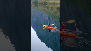 Mountain Serenity Kayaking on a Calm Lake 🚣‍♂️ [upl. by Jeanette]