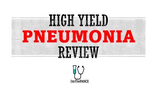 Pneumonia Review  Mnemonics And Other Proven Ways To Memorize for the PANCE PANRE [upl. by Squire]