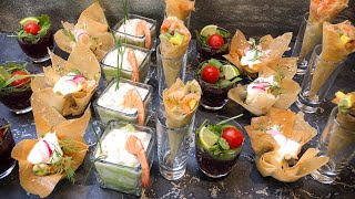 أروع مملحات راقية للضيوف بدون فرن ولا عجين ستبهرين ضيوفك بها  مملحات مقبلات  amuse bouche [upl. by Atikcir]