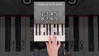 SCP 3008 Friday Theme Piano Tutorial shorts [upl. by Flemings37]