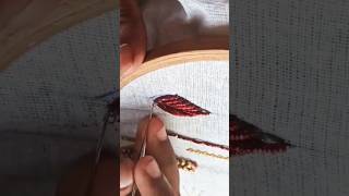 Aari Embroidery zardosi leafe filling stich FilusArtwc5ux [upl. by Yenttihw]