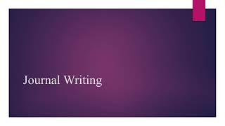 Journal Writing How To Write A Good Journal Entry Format and Features of Journal Writing [upl. by Anauqat]