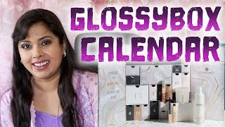 GLOSSYBOX BEAUTY ADVENT CALENDAR 2023 CONTENTS PRICE BREAKDOWN [upl. by Spohr]