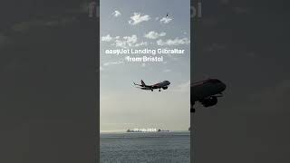 easyJet A20N Landing at Gibraltar [upl. by Valsimot150]