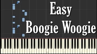 Easy Boogie Woogie Piano Tutorial  FREE SHEET MUSIC [upl. by Sileas]