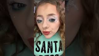 Santa Stop Judging Me christmas christmasinjuly christmasmakeup snowflakes winter [upl. by Amri]