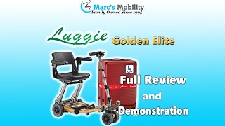 Luggie Golden Elite  Travel Folding Scooter With Suitcase Review and Demonstration [upl. by Trelu785]